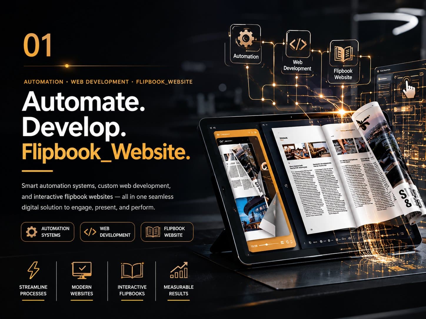 Vaya Flipbook Website — Automation · Web Development