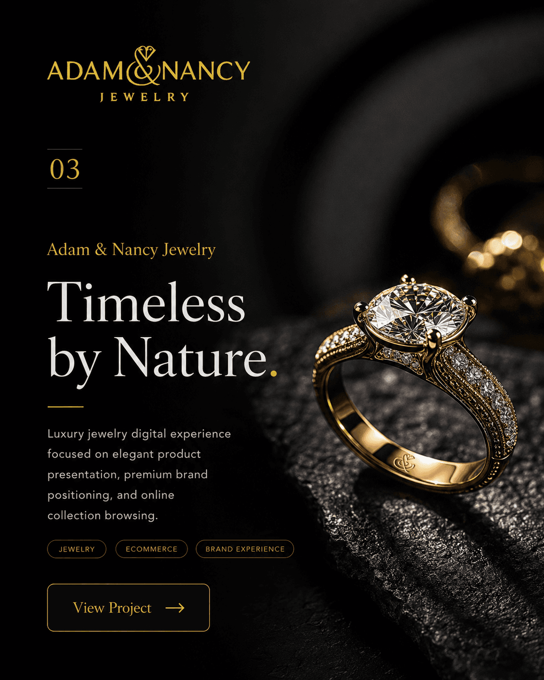 Adam & Nancy Jewelry — Luxury E-commerce